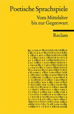 Poetische Sprachspiele de Klaus Peter Dencker