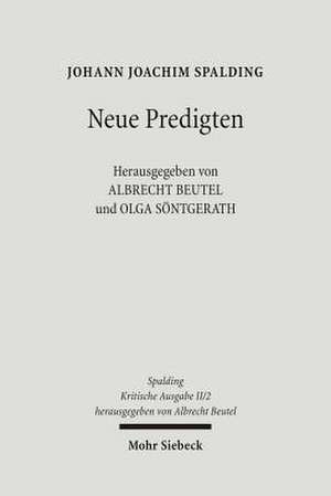 Johann Joachim Spalding -- Kritische Ausgabe