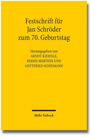 Festschrift Fur Jan Schroder Zum 70. Geburtstag: Ein Beitrag Zum Verhaltnis Von Parteiherrschaft Und Richtermacht, Zur Wechselwirkung Von Materiellem Recht U de Arndt Kiehnle