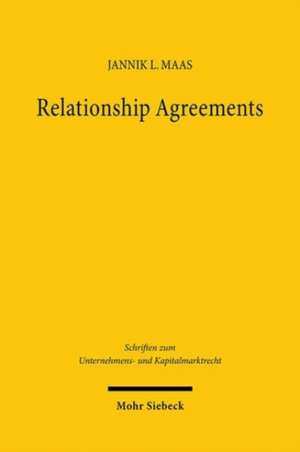 Relationship Agreements de Jannik L. Maas