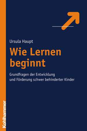 Wie Lernen Beginnt: Grundfragen Der Entwicklung Und Forderung Schwer Behinderter Kinder de Ursula Haupt