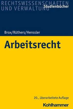 Arbeitsrecht de Hans Brox