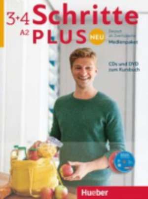 Schritte plus Neu 3+4 A2 Audio-CDs und 1 DVD zum Kursbuch. Medienpaket de Daniela Niebisch