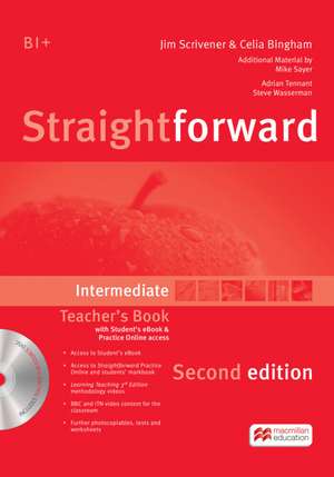 Straightforward Second Edition. Intermediate / Teacher's Book with Resource DVD-ROM and ebook de Jim Scrivener