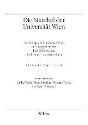 Die Matrikel der Universität Wien de Ulrike Denk