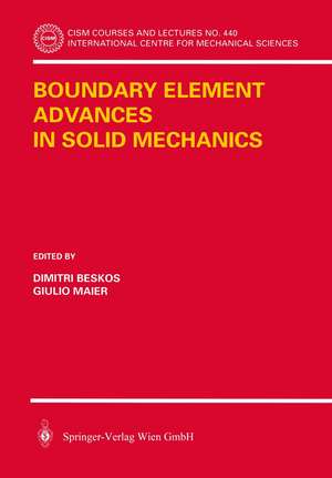 Boundary Element Advances in Solid Mechanics de Dimitri Beskos