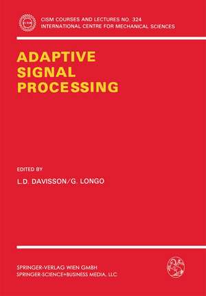 Adaptive Signal Processing de L.D. Davisson