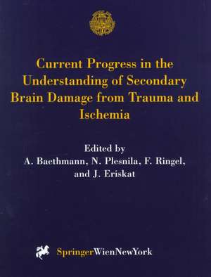 Current Progress in the Understanding of Secondary Brain Damage from Trauma and Ischemia: Proceedings of the 6th International Symposium: Mechanisms of Secondary Brain Damage-Novel Developments, Mauls/Sterzing, Italy, February 1998 de A. Baethmann