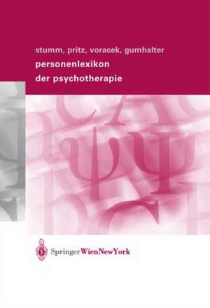 Personenlexikon der Psychotherapie de Gerhard Stumm