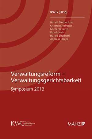 Verwaltungsreform - Verwaltungsgerichtsbarkeit