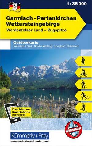 KuF Deutschland Outdoorkarte 03. Garmisch - Partenkirchen, Wettersteingebirge 1 : 35.000