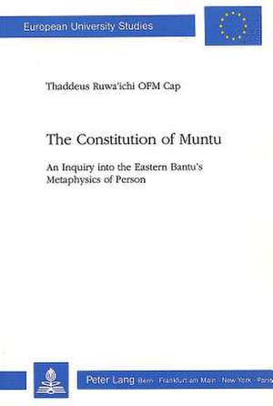 The Constitution of Muntu