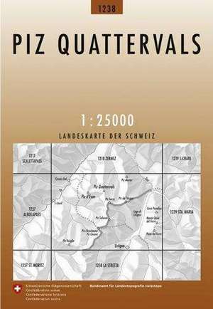 Swisstopo 1 : 25 000 Piz Quattervals