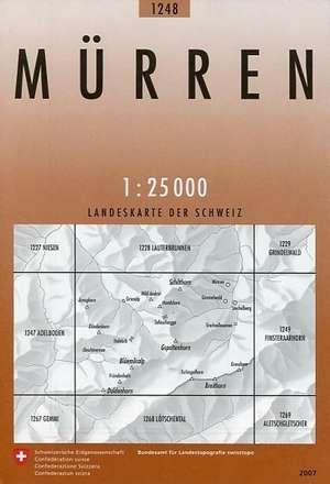 Swisstopo 1 : 25 000 Mürren de Bundesamt für Landestopografie swisstopo