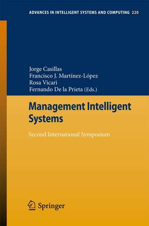 Management Intelligent Systems: Second International Symposium de Jorge Casillas