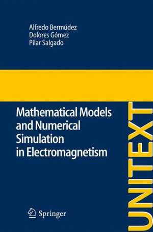 Mathematical Models and Numerical Simulation in Electromagnetism de Alfredo Bermúdez de Castro