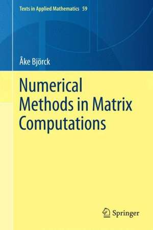 Numerical Methods in Matrix Computations de Åke Björck