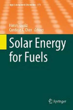 Solar Energy for Fuels de Harun Tüysüz