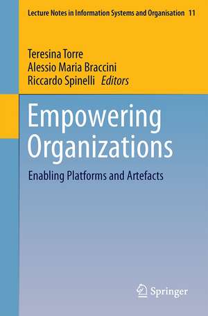 Empowering Organizations: Enabling Platforms and Artefacts de Teresina Torre