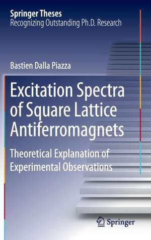 Excitation Spectra of Square Lattice Antiferromagnets: Theoretical Explanation of Experimental Observations de Bastien Dalla Piazza