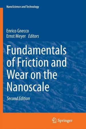 Fundamentals of Friction and Wear on the Nanoscale de Enrico Gnecco