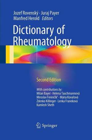 Dictionary of Rheumatology de Jozef Rovenský