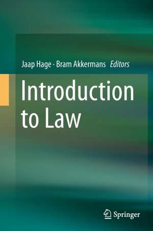 Introduction to Law de Jaap Hage