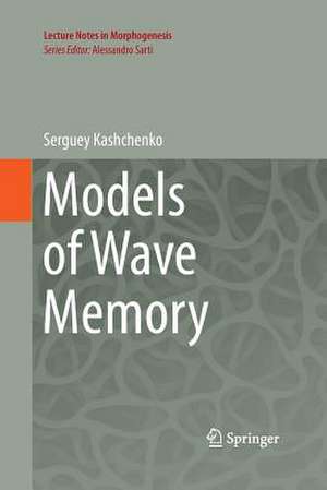 Models of Wave Memory de Serguey Kashchenko