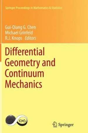 Differential Geometry and Continuum Mechanics de Gui-Qiang G. Chen