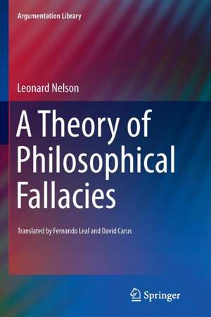 A Theory of Philosophical Fallacies de Leonard Nelson