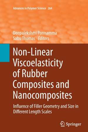 Non-Linear Viscoelasticity of Rubber Composites and Nanocomposites: Influence of Filler Geometry and Size in Different Length Scales de Deepalekshmi Ponnamma