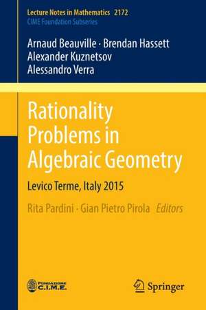 Rationality Problems in Algebraic Geometry: Levico Terme, Italy 2015 de Rita Pardini