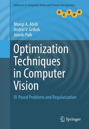 Optimization Techniques in Computer Vision: Ill-Posed Problems and Regularization de Mongi A. Abidi