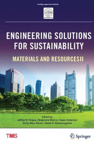 Engineering Solutions for Sustainability: Materials and Resources II de Jeffrey Fergus