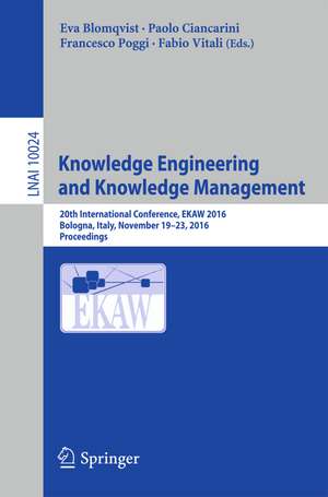 Knowledge Engineering and Knowledge Management de Eva Blomqvist