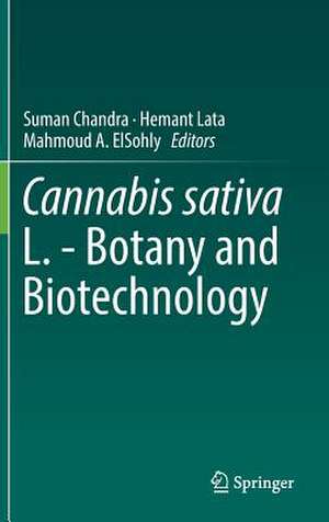 Cannabis sativa L. - Botany and Biotechnology de Suman Chandra