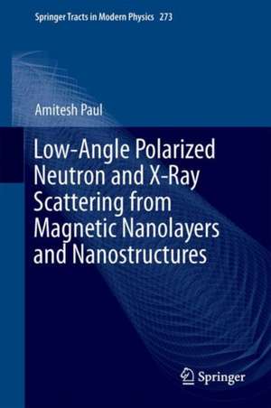 Low-Angle Polarized Neutron and X-Ray Scattering from Magnetic Nanolayers and Nanostructures de Amitesh Paul