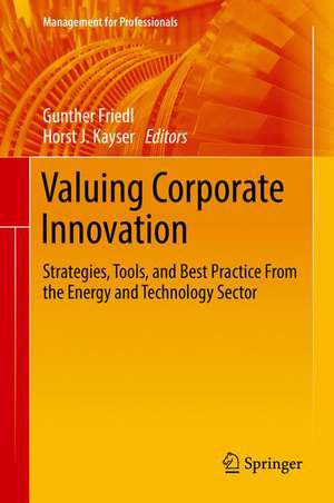 Valuing Corporate Innovation: Strategies, Tools, and Best Practice From the Energy and Technology Sector de Gunther Friedl