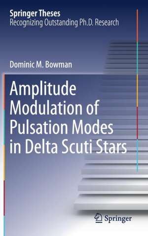 Amplitude Modulation of Pulsation Modes in Delta Scuti Stars de Dominic M. Bowman