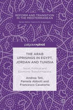 The Arab Uprisings in Egypt, Jordan and Tunisia: Social, Political and Economic Transformations de Andrea Teti