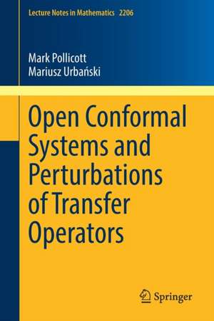 Open Conformal Systems and Perturbations of Transfer Operators de Mark Pollicott