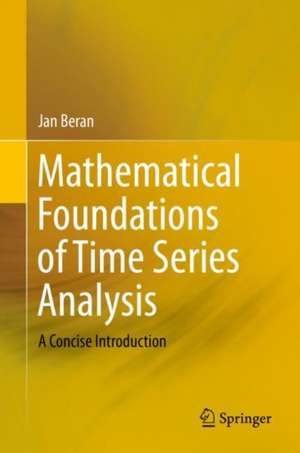 Mathematical Foundations of Time Series Analysis: A Concise Introduction de Jan Beran