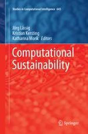 Computational Sustainability de Jörg Lässig