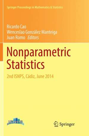 Nonparametric Statistics: 2nd ISNPS, Cádiz, June 2014 de Ricardo Cao