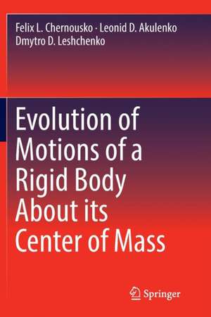 Evolution of Motions of a Rigid Body About its Center of Mass de Leonid D. Akulenko