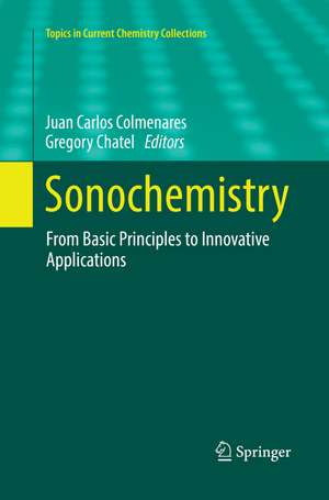 Sonochemistry: From Basic Principles to Innovative Applications de Juan Carlos Colmenares