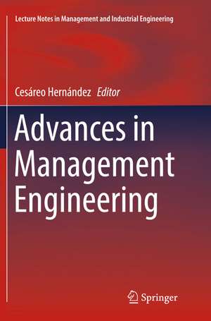 Advances in Management Engineering de Cesáreo Hernández