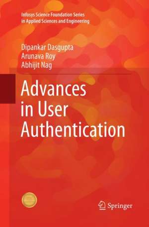 Advances in User Authentication de Dipankar Dasgupta