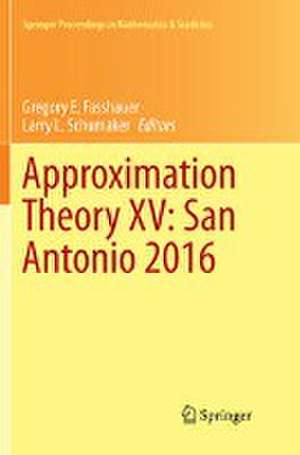 Approximation Theory XV: San Antonio 2016 de Gregory E. Fasshauer