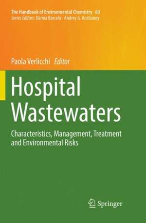 Hospital Wastewaters: Characteristics, Management, Treatment and Environmental Risks de Paola Verlicchi